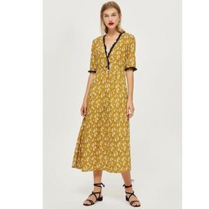 NWT Topshop Cheetah Midi Dress